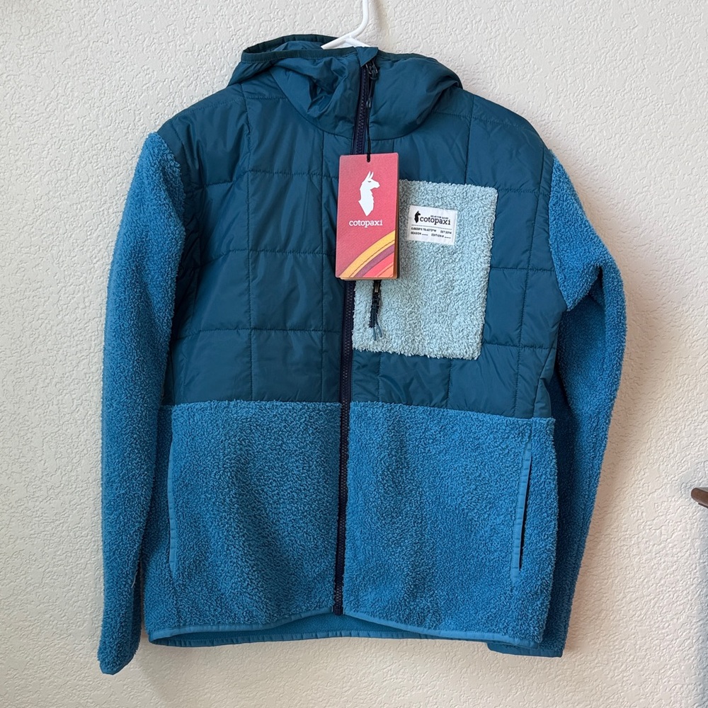 Cotopaxi Tico Hybrid Hooded Jacket Blue Abyss and Lake size Small NWT - Picture 2 of 9